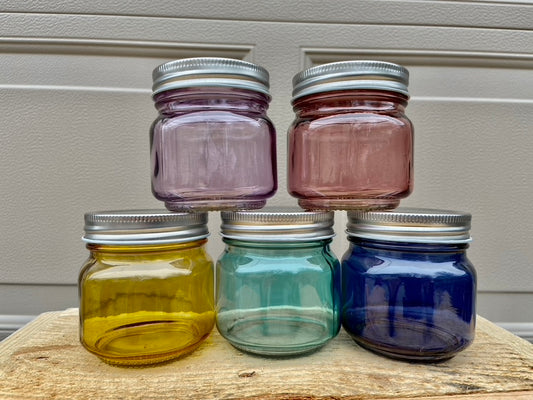 8 oz. Small Color Mason Jars