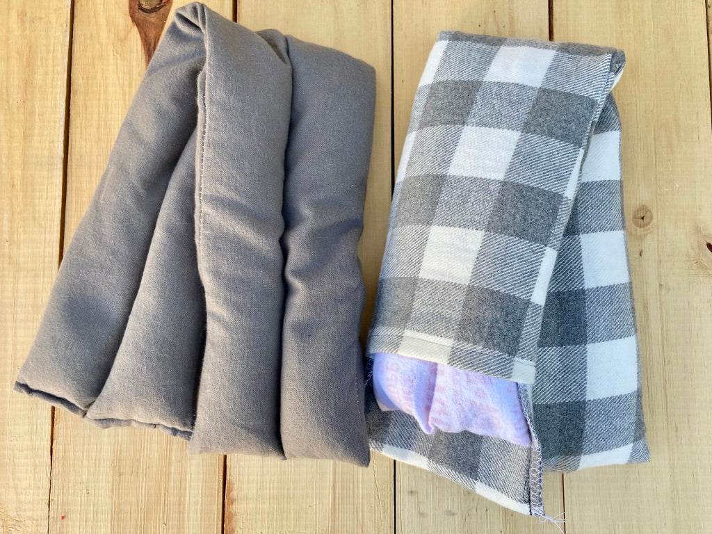 Gray & Wthie Baffalo Plaid Flannel Rice Pack