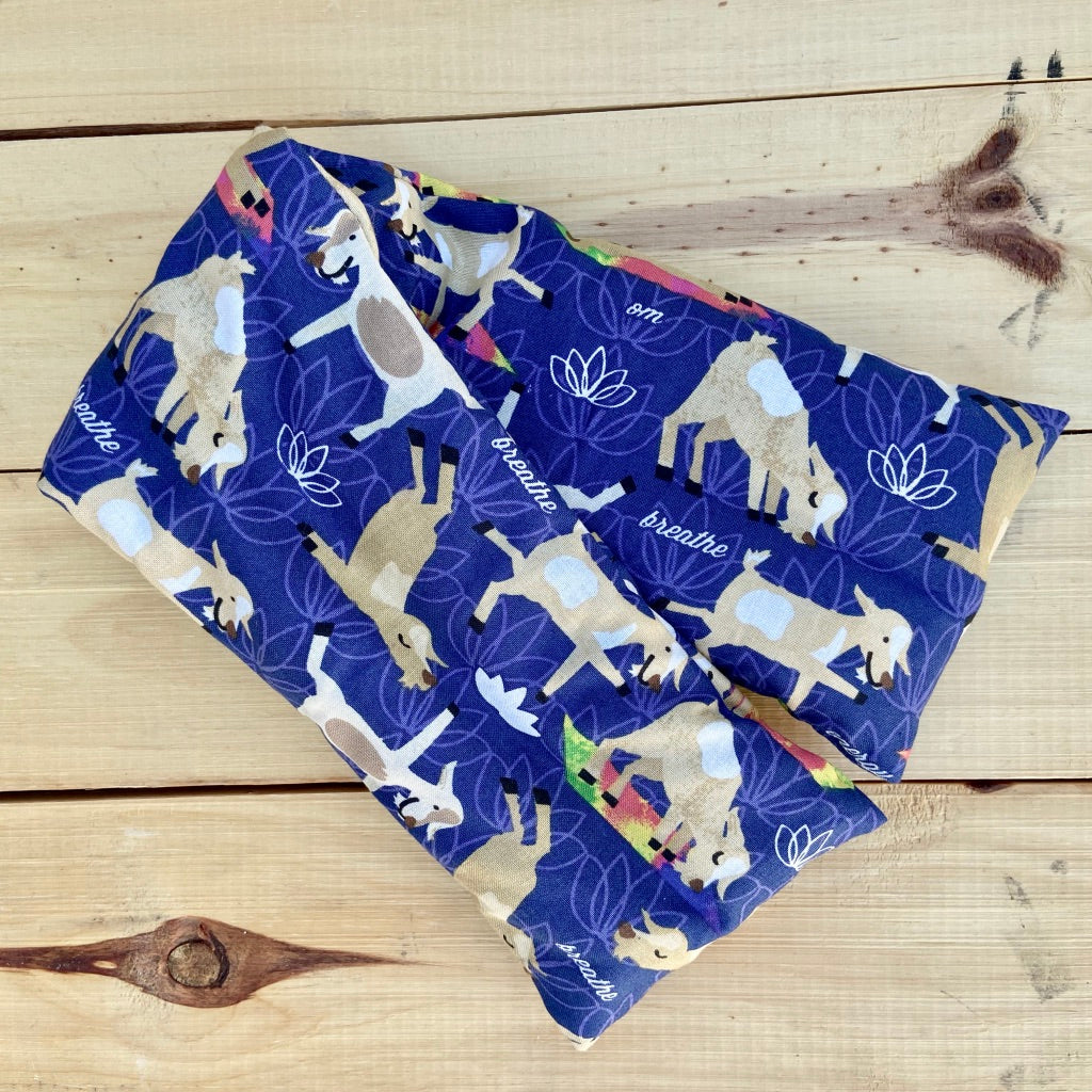 Yoga Goats Print Microwave Heat Pack