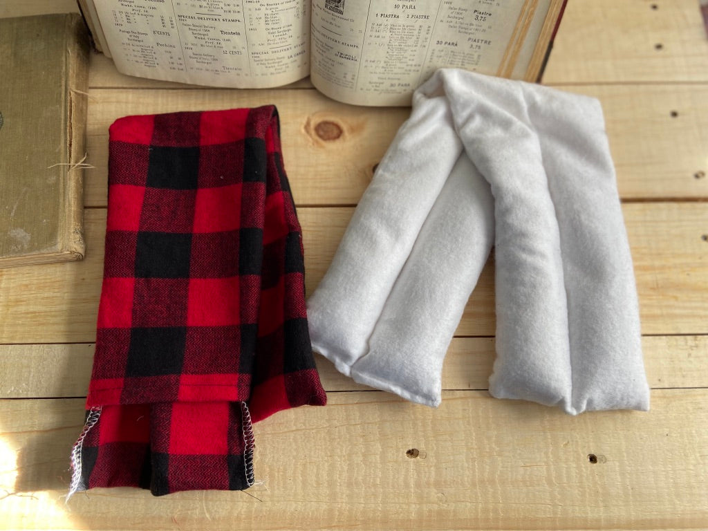 Red & Black Buffalo Plaid Flannel Rice Pack