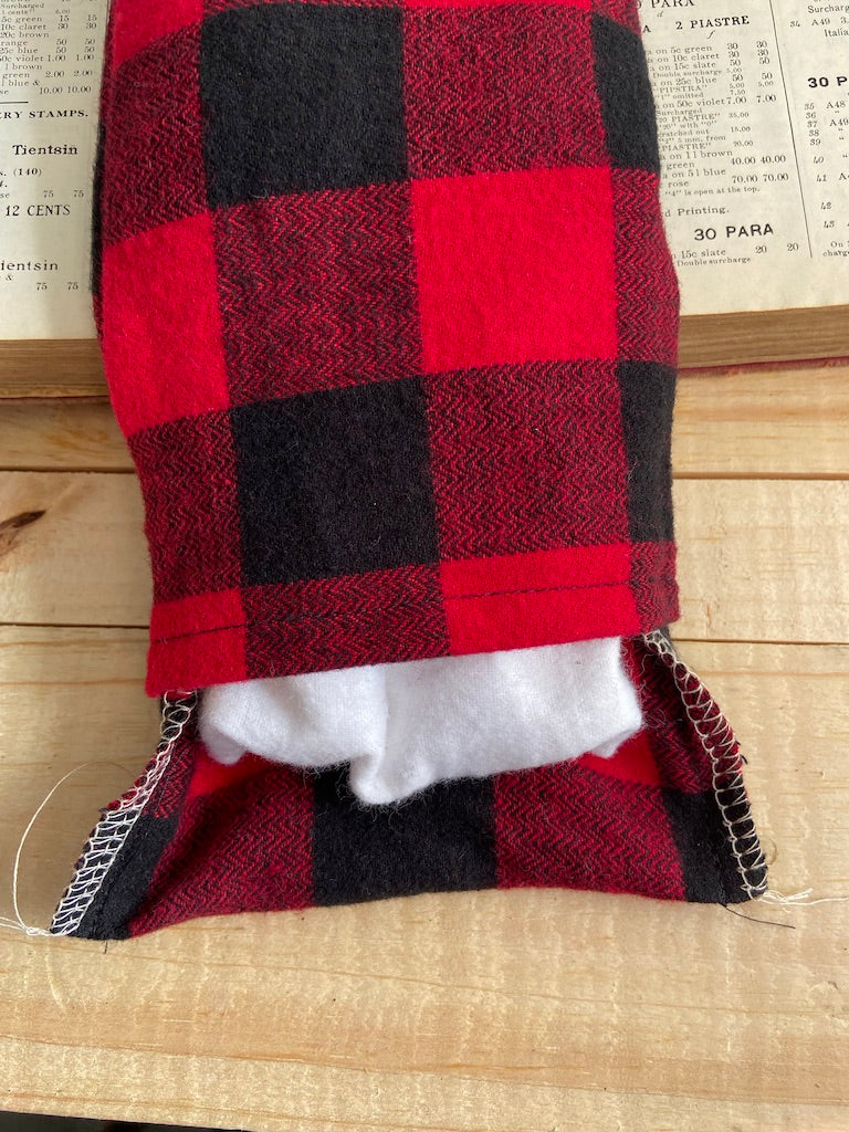 Red & Black Buffalo Plaid Flannel Rice Pack